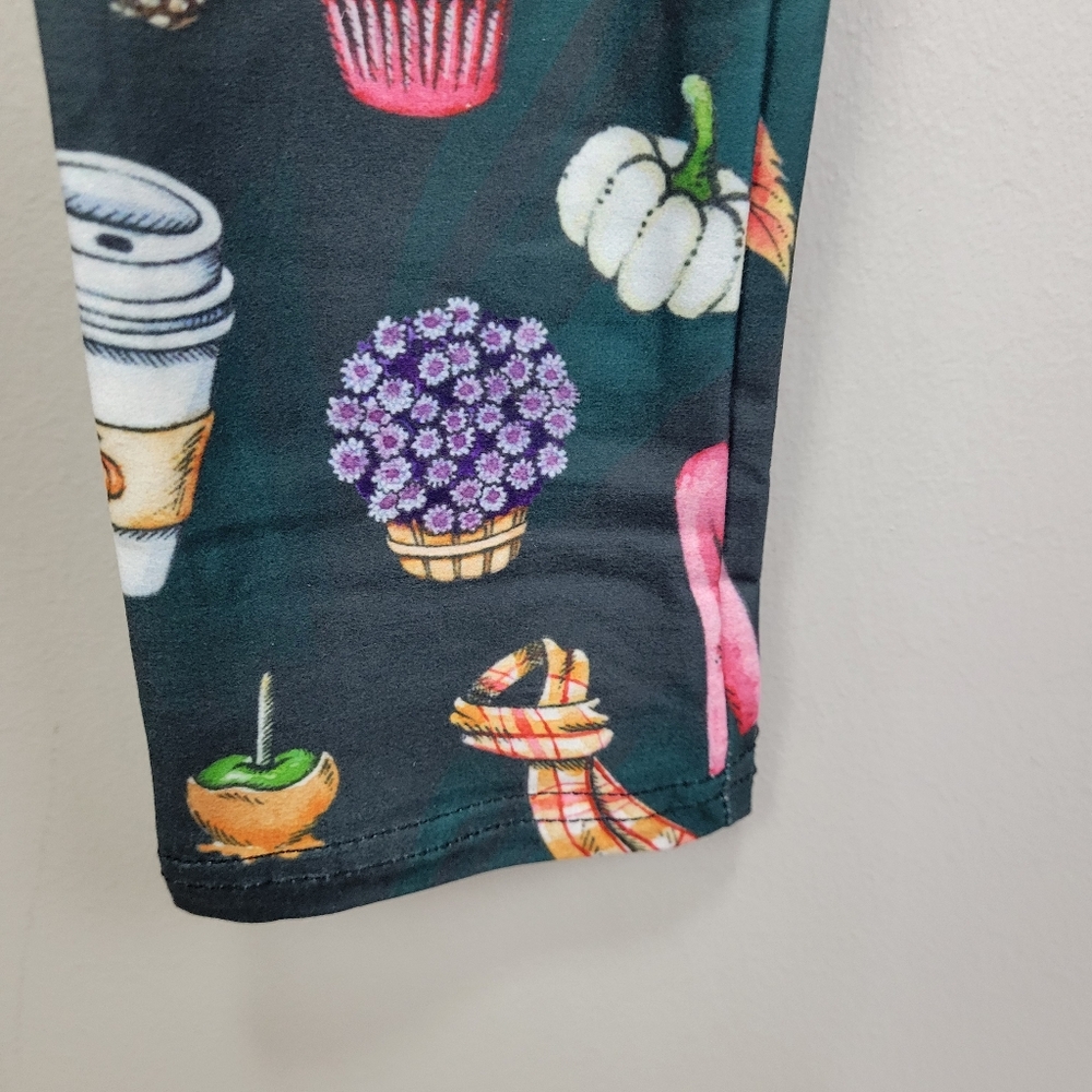 Fall Themed Pumpkin Spice Leggings One Size Fits All‎ - Picture 3 of 6